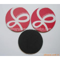 rubber backing coaster, polyester fabric rubber coaster